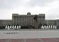 Haus der Sowjets mit Lenin-Denkmal (1941 mit M. A. Schepilewski), St. Petersburg