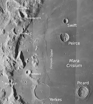 Yerkes und Umgebung (LROC-WAC)