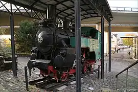 Drachenfelsbahn Lok 2, fast baugleich zu den Petersbergbahn-Maschinen.