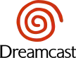 Das Dreamcast-Logo. Orange für Amerika und Asien; Blau für Europa und Ozeanien