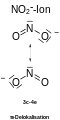 Dreizentrenbindung, NO2−-Ion