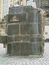 Kuppelfragment vor der Frauenkirche