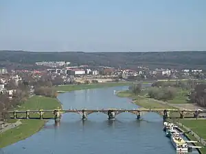 Albertbrücke1950–1990: Brücke der Einheit