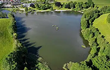 Drohnenaufnahme vom Ritzensee