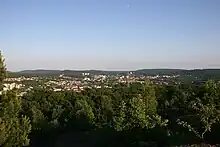 Blick auf Dudweiler, aufgenommen von der Berghalde Lydia