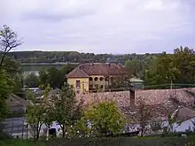 Blick auf den Ort von der katholischen Kirche