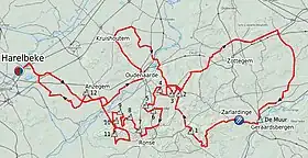 Karte E3 Harelbeke 2012