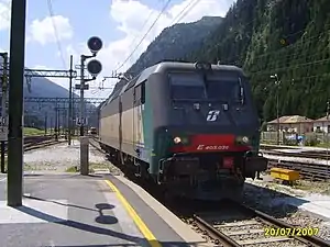 Die E 405 036 am 20. Juli 2007 im Grenzbahnhof Brenner