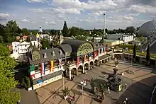 Der Haupteingang des Europa-Park.