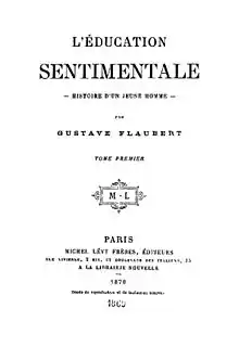 Erstausgabe von  L'Éducation sentimentale aus dem Jahr 1869