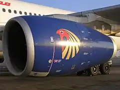 Rolls-Royce Trent 772B-Triebwerk an einer A330-243 der Egypt Air