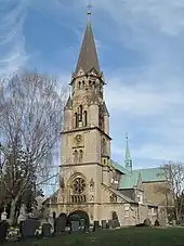 Turm der Kirche St. Severin in Eilendorf