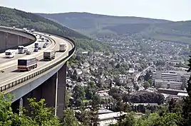 Siegtalbrücke und Siegen-Eiserfeld