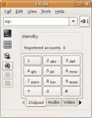 Ekiga 2.0.12 unter Ubuntu 8.04