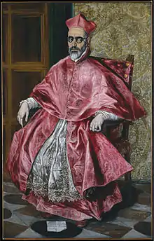 El Greco, Ein Kardinal (der Großinquisitor Fernando Niño de Guevara), 170,8 × 108 cm, Öl auf Leinwand, Metropolitan Museum of Art in New York City