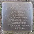 Stolperstein am Naumannplatz in Hamburg-Dulsberg, verlegt 2011