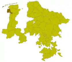 Lage des Landkreises in der Provinz Hannover