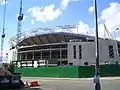 Die Stadionbaustelle im Mai 2005