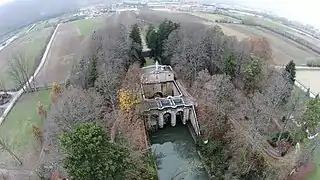 Einlassbauwerk am ehemaligen See