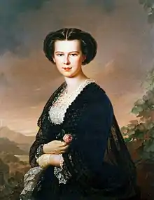 Kaiserin Elisabeth von Österreich, gemalt 1865 (Wien, Privatsammlung)