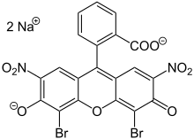 Strukturformel von Eosin B