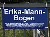 Nicht offizielles Hamburger Straßenschild, das Wikipedia als Quelle nennt