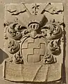 Wappen von 1720 des Adelsgeschlechtes von Stromberg an der Kapelle Maria Schnee