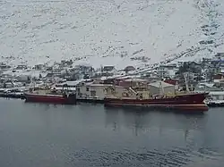 Eskifjörður mit Fischtrawler