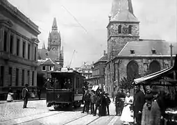 Kettwiger Straße, Burgplatz 1895