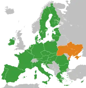 Die Ukraine und die EU in Europa