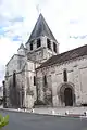 Chauvigny, Pfarrkirche Notre-Dame, von NW