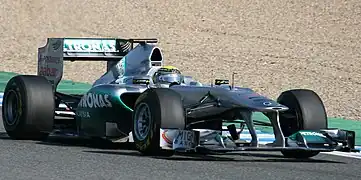 Nico Rosberg mit dem Mercedes MGP W02 in Jerez 2011