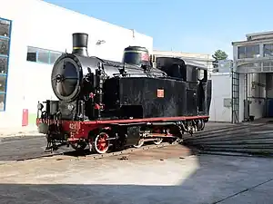 Lokomotive Nr: 421 der Ferrovie Appulo Lucane (FAL) in Bari