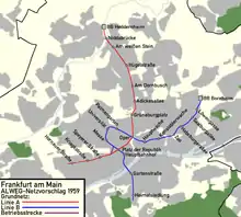 Alweg-Netzvorschlag von 1959