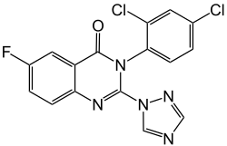 Strukturformel von Fluquinconazol