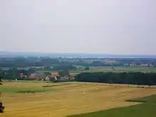 Blick vom Nordhang des Stemweder Berges nordwestwärts zum Dümmer