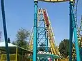 Boomerang in Fantasilandia, einem Spaßpark im O'Higgins-Park in Santiago, Chile.