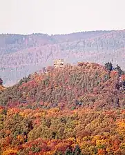 Blick nach Norden auf Felsenburg Anebos