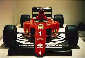 Alain Prosts Ferrari 641, ausgestellt im New Yorker Museum of Modern Art