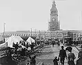 Das Ferry Building nach dem Erdbeben 1906