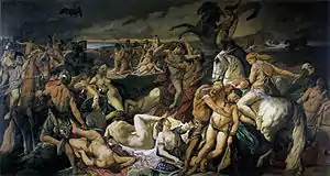 Die Amazonenschlacht(Gemälde von Anselm Feuerbach, 1873)