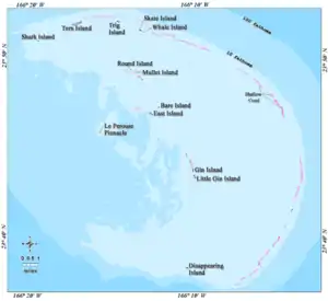 Karte der French Frigate Shoals