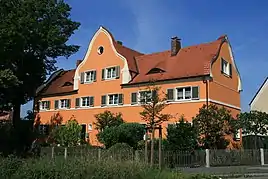 Reihenhausgruppe der Gartenstadt Nürnberg in Ecklage