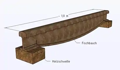 Fischbauchschiene