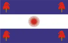 Flagge Argentiniens um 1840