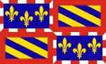 Flagge der früheren Region Burgund