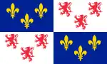 Flagge der früheren Region Picardie