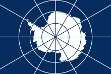 Flagge des Antarktis-Vertrags