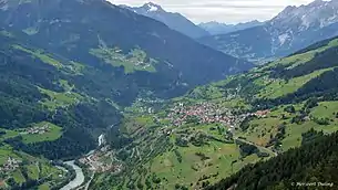 Panoramablick von der Pillerhöhe auf Fließ