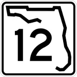 Straßenschild der Florida State Road 12